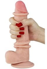 Lovetoy Realistické dildo s pohyblivou kůží a přísavkou Sliding Skin 8" 