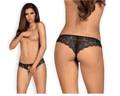 Obsessive Pikantní tanga otevřená Contica crotchless thong S/M S/M , L/XL , ( zvolte variantu velikosti ) černá