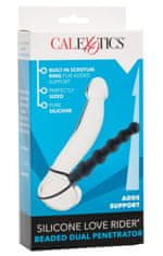 California Ex Novel Připínací penis pro muže Love Rider Beaded Dual Penetrator (CalExotics)