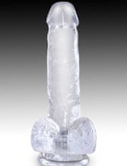 Pipedream Dildo s varlaty a přísavkou King Cock Clear 6" (17,8 cm)