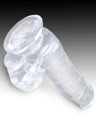 Pipedream Dildo s varlaty a přísavkou King Cock Clear 6" (17,8 cm)