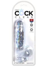 Pipedream Dildo s varlaty a přísavkou King Cock Clear 6" (17,8 cm)