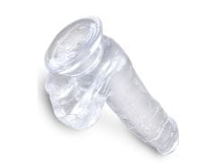 Pipedream Dildo s varlaty a přísavkou King Cock Clear 6" (17,8 cm)