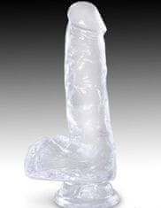 Pipedream Dildo s varlaty a přísavkou King Cock Clear 6" (17,8 cm)