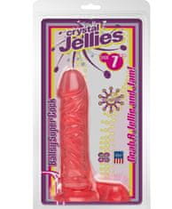 Doc Johnson Dildo s varlaty Crystal Jellies Ballsy Super Cock 7" 