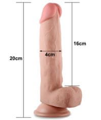 Lovetoy Realistické dildo s pohyblivou kůží a přísavkou Sliding Skin 8" 