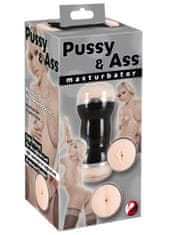 Bad Kitty Oboustranný masturbátor Pussy & Ass - vagina a análek (You2Toys)