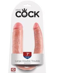 Pipedream Dvojité realistické dildo King Cock Large Double Trouble (22 cm)