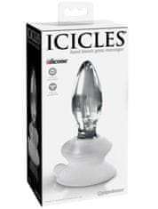 Pipedream Skleněný anální kolík s odnímatelnou přísavkou Icicles No. 91 