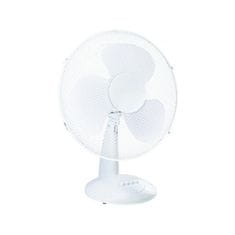 ACA ACA Lighting stolní kulatý ventilátor, bílá, 30cm, AC 35W FANTPWH20