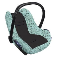 LEVNOSHOP Potah na autosedačku Seat Cover 0+ Limited LITTLE PRINCESS Glow in the Dark TL_4055