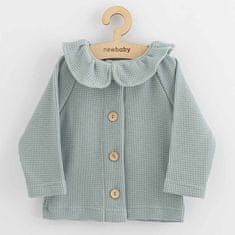 NEW BABY Kojenecký kabátek na knoflíky Luxury clothing Laura šedý 86 (12-18m) Šedá