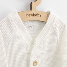 NEW BABY Kojenecký kabátek na knoflíky Luxury clothing Oliver bílý 80 (9-12m) Bílá