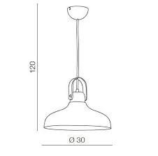 AZZARDO Závěsné svítidlo v kombinaci kovu a kůže Tessio - E14, 4 x 60 W 1200 mm bílá,hnědé odstíny