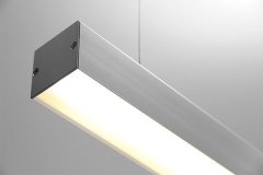 Mivvy Závěsné LED svítidlo PIKO 800 mm - 3000 K, 24 W 3000 K 3415 lm hliník,opál