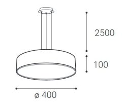 LED2 Stmívatelný LED lustr MONO -, 100 W, 6600 lm bílá 600 mm 3900 lm