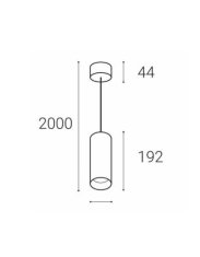 LED2 Závěsné LED svítidlo LUKY - 3000 K černá