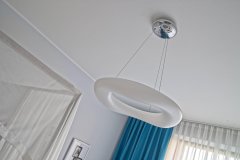 AZZARDO Závěsné LED svítidlo Donut geometrického tvaru - 84 W, 7140 lm, 600 mm 600 mm 7140 lm bílá