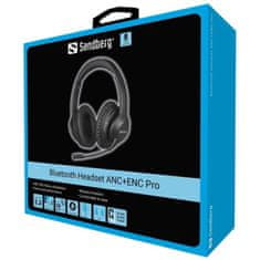 Sandberg Bluetooth Headset ANC+ENC Pro, černá