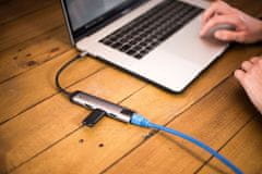 Verbatim USB-C dokovací stanice na USB-C 3.1, 2x USB-A 3.0, HDMI a Gigabit Ethernet