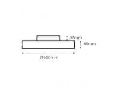 LED2 Stmívatelné stropní LED svítidlo RINGO -, 54-w-2, 4580 lm, 600 mm bílá 600 mm 4580 lm