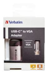 Verbatim adaptér USB-C 3.1 GEN 1 na VGA(F), 10cm kabel