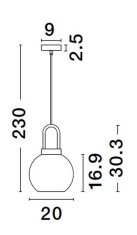 Nova Luce Elegantní lustr Irvine 200 mm 303 mm zlatá