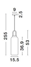 Nova Luce Elegantní lustr Irvine 200 mm 303 mm zlatá