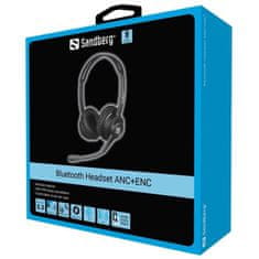 Sandberg Bluetooth Headset ANC+ENC, černá