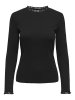 Dámské triko ONLLESLIE Regular Fit 15277888 Black (Velikost M)