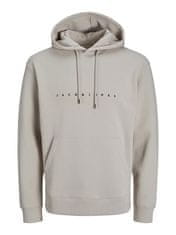 Jack&Jones Pánská mikina JJESTAR Relaxed Fit 12233972 Moonbeam (Velikost M)