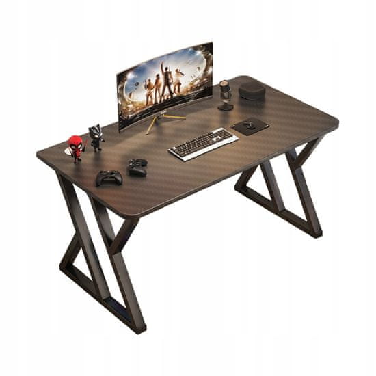 MUVU Herní Stůl Černý Moderní Pro Hráče Loft Table 120X60X75Cm