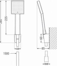 Mexen R-45 sprchová souprava, chrom (785455052-00)