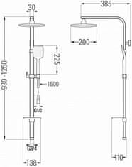 Mexen Q62 sprchový set grafit (798626295-66)