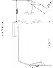 Mexen Dávkovač mýdla, hranatý, chrom (70628-00)