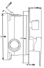 Mexen Uno dr33 sprchová sestava podomítková, chrom (71435DR33-00)