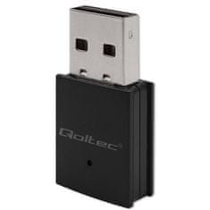 Qoltec Bezdrátový ultra vysokorychlostní mini WiFi adaptér Standard AC | BT 4.0 USB | 600Mbps