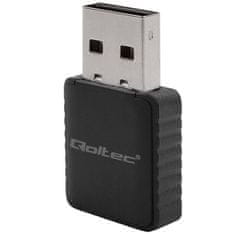 Qoltec Wireless Ultrafast DUAL mini WiFi adaptér 2 x 2dBi Standard AC | 1300Mbps