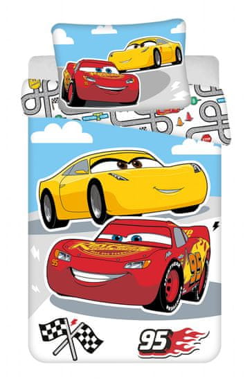 Jerry Fabrics  Disney povlečení do postýlky Cars Road baby 100x135, 40x60 cm