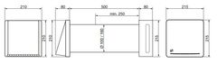 Soler&Palau Rekuperační jednotka RESPIRO 100 N, energetická úspora, velmi tichý chod, 3 rychlosti, průtok vzduchu 15/22,5/30 m³/h, dálkový ovladač, snadná instalace i údržba
