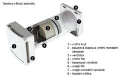 Soler&Palau Rekuperační jednotka RESPIRO 100 N, energetická úspora, velmi tichý chod, 3 rychlosti, průtok vzduchu 15/22,5/30 m³/h, dálkový ovladač, snadná instalace i údržba