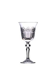 Bohemia Crystal Ručně broušené sklenice na víno, aperitiv, portské 130ml (set po 6 ks)