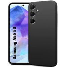 IZMAEL Silikonové pouzdro Soft Case pro Samsung Galaxy A55 - Černá KP32913