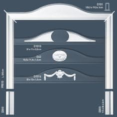 ORAC Ohebná lemovací lišta Orac Decor LUXXUS P9010F styl neoklasicismus 2 m