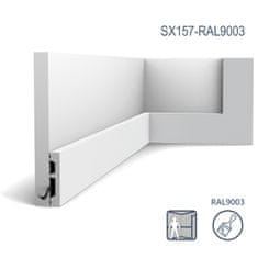 ORAC Podlahové lišty Orac Decor AXXENT SX157-RAL9003-box 1 karton s 39 ozdobnými lištami 78 m