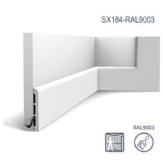 ORAC Podlahové lišty Orac Decor AXXENT SX184-RAL9003-box 1 karton s 20 ozdobnými lištami 40 m