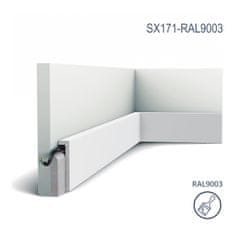 ORAC Orac Decor SX171-RAL9003-box AXXENT SQUARE1 karton s 20 ozdobnými lištami Podlahová lišta Krycí lišta styl moderna barva bílá | 40 m