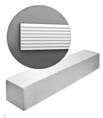 ORAC Orac Decor WX204-box MODERN RIPPLE1 karton s 9 ozdobnými lištami Nástěnný 3d panel oboustranně použitelná pouze jedna strana je opatřena základním nátěrem styl moderna barva bílá | 18 m