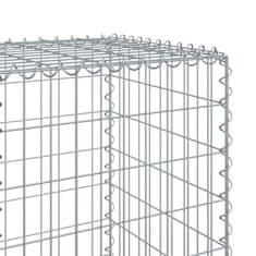 Petromila Gabionový koš s víkem 300 x 50 x 150 cm pozinkované železo