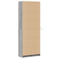 Vidaxl Skříň highboard s LED šedá sonoma 74 x 32,5 x 200 cm kompozit